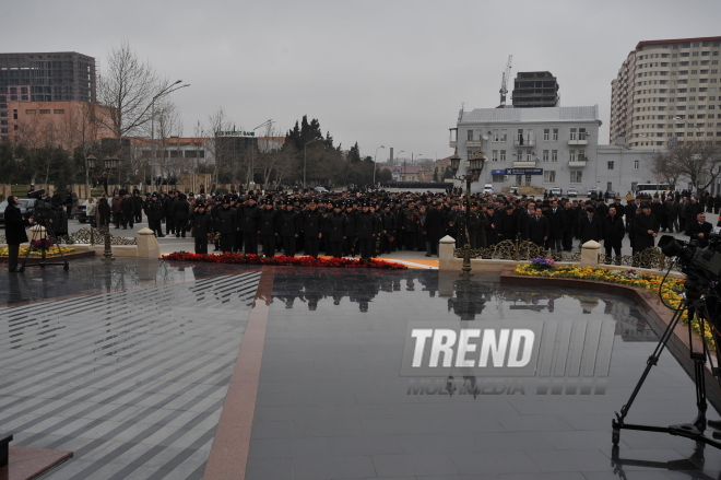 В Баку поминают жерв геноцида в Ходжалы, Баку, Азербайджан, 26 февраля 2009 г.