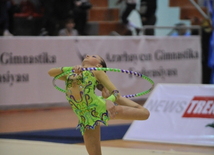 В Баку открылся 16-й азербайджанский чемпионат по художественной гимнастике, Баку, Азербайджан, 3 апреля, 2009 г.