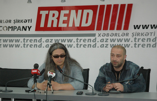 Презентация клипа "Карабах" певца Араза Эльсеса, Пресс-Центр Тренд, Баку, Азербайджан, 7 мая 2009 г.