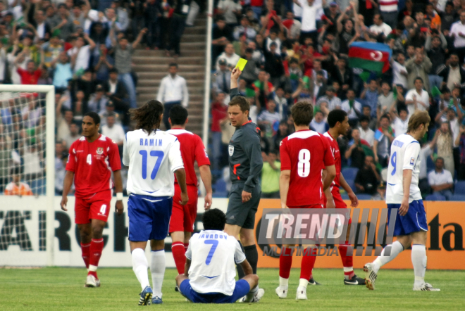 Отборочный матч чемпионата мира-2010 в 4-й европейской отборочной группе между сборными Азербайджана и Уэльса в Баку, Баку, Азербайджан, 6 июня 2009 г.