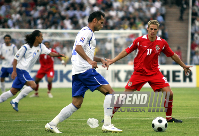 Отборочный матч чемпионата мира-2010 в 4-й европейской отборочной группе между сборными Азербайджана и Уэльса в Баку, Баку, Азербайджан, 6 июня 2009 г.