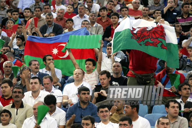 Отборочный матч чемпионата мира-2010 в 4-й европейской отборочной группе между сборными Азербайджана и Уэльса в Баку, Баку, Азербайджан, 6 июня 2009 г.