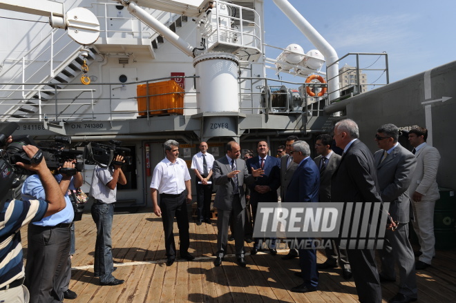 New ship of SOCAR / BUE Caspian Alliance commissioned in Baku port, Azerbaijan, Baku, July 3, 2009 