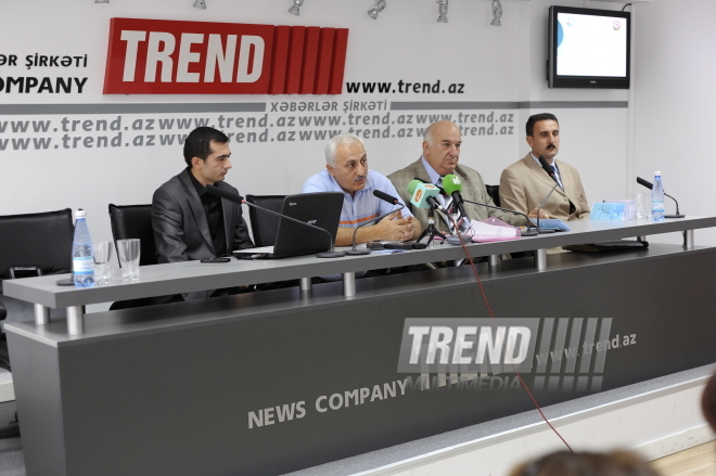 Conference of the Fund for Regional Development Center in Azerbaijan on the development of agro-tourism in the Upper Shirvan economic region, Trend press center, Baku, Azerbaijan, Sept. 17, 2009