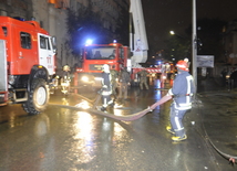 Strong fire took place in the Narimanov district in Baku, Baku, Azerbaijan, Dec.9, 2009. 