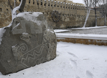 Bakıda ilk qar,Bakı,Azərbaycan,26 yanvar 2010-cu il.
 