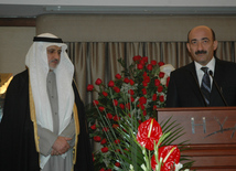 Holiday in Kuwait's Embassy in Azerbaijan, Ambassador of Kuwait to Azerbaijan, Ghassan Yusuf Al-Zavavi, Azerbaijani Minister of Culture and Tourism Abulfas Garayev, Baku, Azerbaijan, February 24, 2010