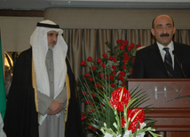 Holiday in Kuwait's Embassy in Azerbaijan, Ambassador of Kuwait to Azerbaijan, Ghassan Yusuf Al-Zavavi, Azerbaijani Minister of Culture and Tourism Abulfas Garayev, Baku, Azerbaijan, February 24, 2010