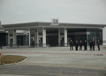 Construction of SOCAR's filling station, Baku, Azerbaijan, March 1, 2010  