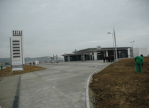 Construction of SOCAR's filling station, Baku, Azerbaijan, March 1, 2010  