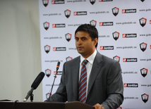 Azerbaijani Football Club "Gabala" introduces new executive director and new head coach, "Gabala" executive director Alistair Saverimotto, Baku, Azerbaijan, May 12, 2010