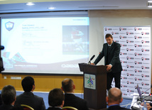 Azerbaijani Football Club "Gabala" introduces new executive director and new head coach, "Gabala" head coach Tony Adams, Baku, Azerbaijan, May 12, 2010