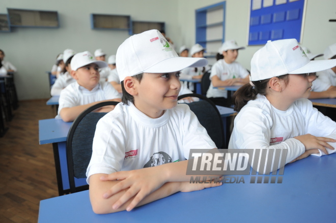 Trend News agency conducts event on ecological enlightenment, Trend News deputy director Emil Huseynli, Baku, Azerbaijan, May 19, 2010 