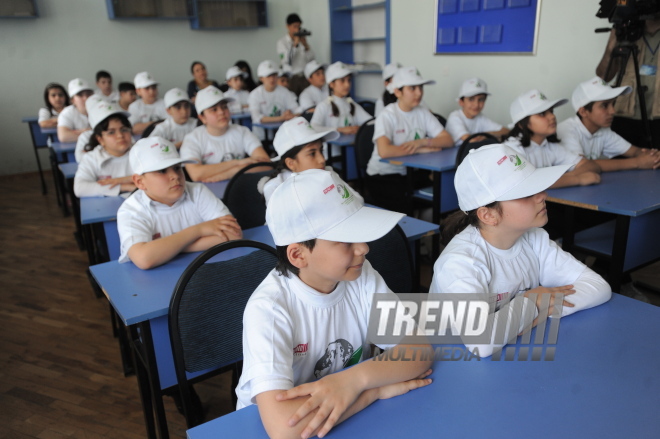 Trend News agency conducts event on ecological enlightenment, Trend News deputy director Emil Huseynli, Baku, Azerbaijan, May 19, 2010 