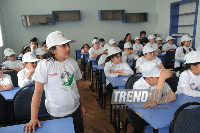 Trend News agency conducts event on ecological enlightenment, Trend News deputy director Emil Huseynli, Baku, Azerbaijan, May 19, 2010 