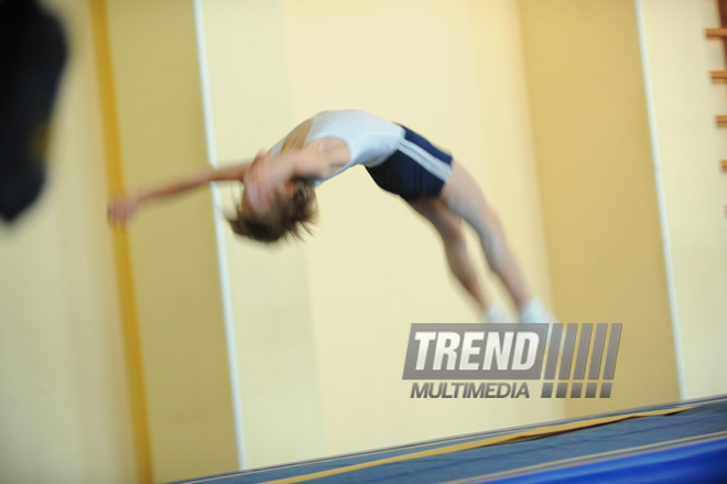 Baku hosts Azerbaijan Tumbling Championship and Baku Championship in Tumbling, Baku, Azerbaijan, May 27, 2010