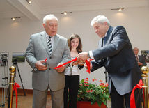 Photo exhibition "Belarus Today" opened in Baku's Museum Center, Belarusian ambassador to Azerbaijan Nikolai Paskevich, Baku, Azerbaijan, May 26, 20