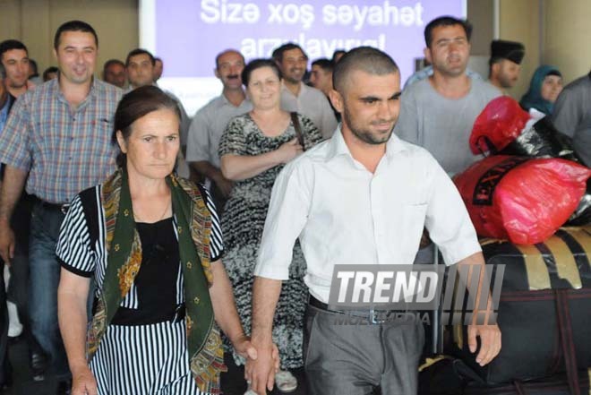 Two citizens of Azerbaijan detained on board of "Freedom flotilla" arrived in Baku, Baku, Azerbaijan, june 06 2010