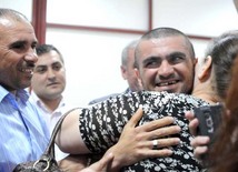 Two citizens of Azerbaijan detained on board of "Freedom flotilla" arrived in Baku, Baku, Azerbaijan, june 06 2010