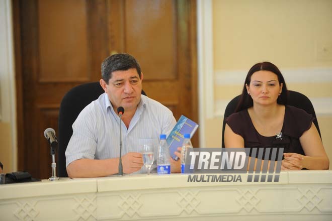 A new book by Azerbaijani professor, doctor of philology Gazanfar Pashayev "To respect is our duty" has been presented, Baku, Azerbaijan, June 11. 2010