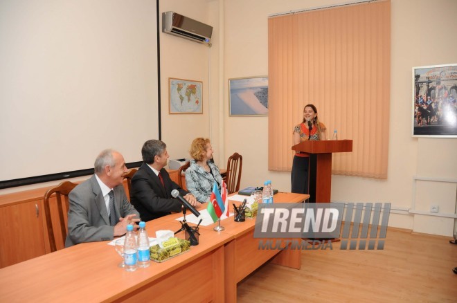 Austrian library opened in Baku, Austrian Foreign Minister Michael Shpindelegger, Baku, Azerbaijan, June 23, 2010 