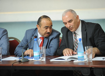 Conference of State NGO Support Council under the Azerbaijani President on annual report, Presidential Administration Socio-political Department Head Ali Hasanov, Baku, Azerbaijan, June 25, 2010