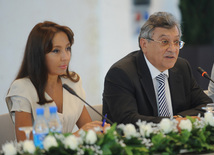 Baku hosts international conference on "Dialogue of cultures in a globalizing world" (Baku forum), Rector of the Baku branch of Moscow State University (MSU) named after M.V.Lomonosov Nargiz Pashayeva, Baku, Azerbaijan, June 29, 2010