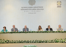 Baku hosts international conference on "Dialogue of cultures in a globalizing world" (Baku forum), Rector of the Baku branch of Moscow State University (MSU) named after M.V.Lomonosov Nargiz Pashayeva, Baku, Azerbaijan, June 29, 2010