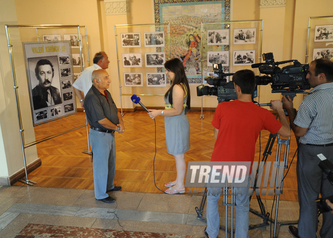 Baku Museum Center hosts jubilee event on 65th anniversary of Honoured Art Worker, Famous Azerbaijani cameraman Valery Karimov, Baku, Azerbaijan, June 30, 2010