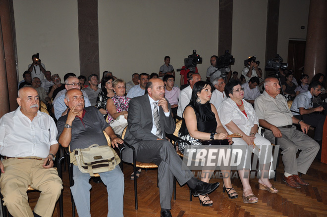 Baku Museum Center hosts jubilee event on 65th anniversary of Honoured Art Worker, Famous Azerbaijani cameraman Valery Karimov, Baku, Azerbaijan, June 30, 2010