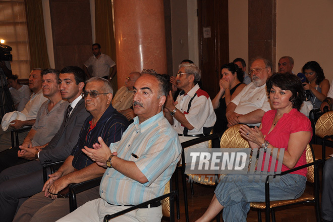 Baku Museum Center hosts jubilee event on 65th anniversary of Honoured Art Worker, Famous Azerbaijani cameraman Valery Karimov, Baku, Azerbaijan, June 30, 2010