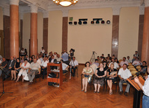 Baku Museum Center hosts jubilee event on 65th anniversary of Honoured Art Worker, Famous Azerbaijani cameraman Valery Karimov, Baku, Azerbaijan, June 30, 2010