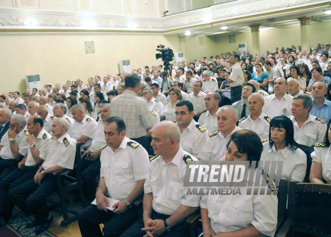 Baku marks professional holiday of workers of Azerbaijan State Caspian Shipping Company (CASPAR), CASPAR Head Aydin Bashirov, Baku, Azerbaijan, July 3, 2010