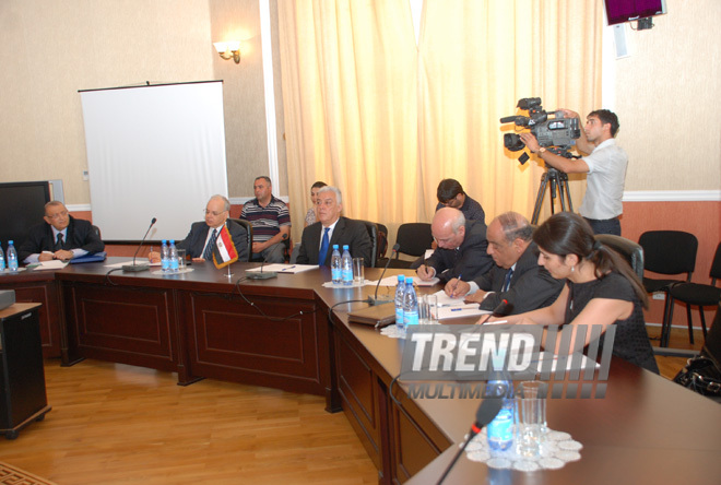 Azərbaycanın sənaye və enerjetika naziri Natiq Əliyevin Misirin neft naziri Əmin Sameh Fəhmi ilə görüşü, Bakı, Azərbaycan, 07 iyul 2010