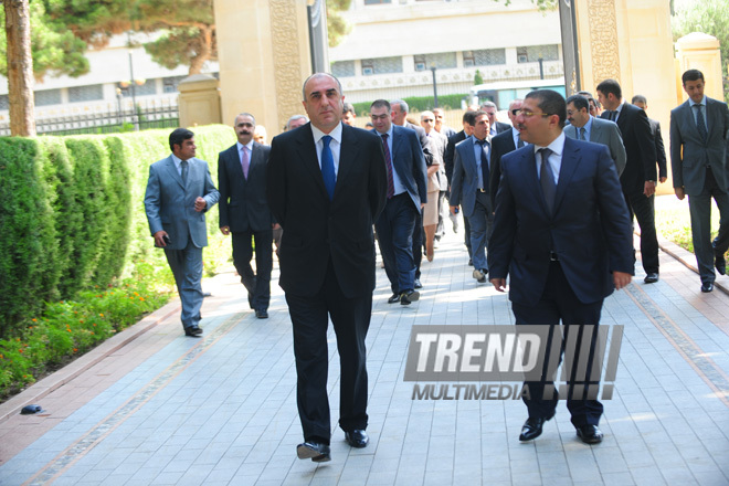 Azerbaijani FM's leadership visit Alley of Honors, Baku, Azerbaijan, Jule 09, 2010 