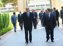 Azerbaijani FM's leadership visit Alley of Honors, Foreign Minister Elmar Mammadyarov, Baku, Azerbaijan, Jule 09, 2010 