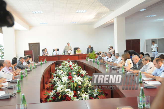 Presentation of book dedicated to nationwide leader of Azerbaijan, Baku, Azerbaijan, 12 july 2010.