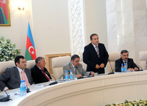 Scientific Research Institute on Economic Reforms under the Ministry of Economic Development and Azerbaijani National Academy of Sciences' Economic Institute sign agreement on cooperation in scientific-research sphere, Baku, Azerbaijan, 16 july 2010