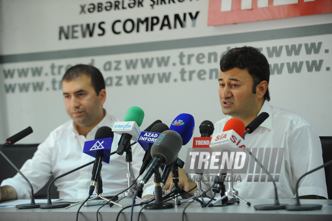 Press conference devoted to first annual symposium of specialists on international relations, Baku, Azerbaijan, july 20 2010