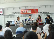 Press conference devoted to first annual symposium of specialists on international relations, Baku, Azerbaijan, july 20 2010