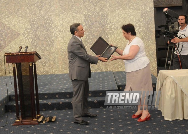 Celebrations of the 135th anniversary of the national press held in Azerbaijan, Baku, Azerbaijan, July 22 2010