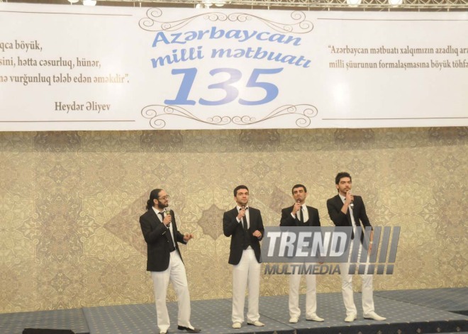 Celebrations of the 135th anniversary of the national press held in Azerbaijan, Baku, Azerbaijan, July 22 2010