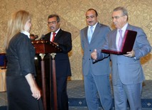 Celebrations of the 135th anniversary of the national press held in Azerbaijan, Baku, Azerbaijan, July 22 2010