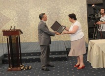 Celebrations of the 135th anniversary of the national press held in Azerbaijan, Baku, Azerbaijan, July 22 2010