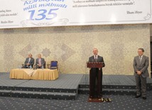 Celebrations of the 135th anniversary of the national press held in Azerbaijan, Baku, Azerbaijan, July 22 2010