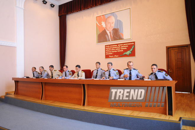 Interior Ministry conducts collective meeting on six-month-results, Baku, Azerbaijan, Jule 29, 2010 