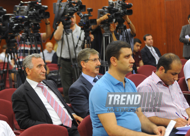 Press-conference held with participation of Turkish Foreign Trade Minister Zafer Caglayan, Baku, Azerbaijan, Jule 29, 2010