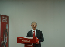 Turkish State Minister for Foreign Trade Zafar Chaglayan attends opening of a new production line at “Coca-Cola İçecek” Enterprise, Baku, Azerbaijan, Jule 29, 2010 