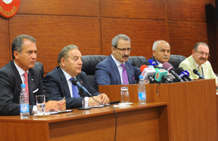 Press-conference held with participation of Turkish Foreign Trade Minister Zafer Caglayan, Baku, Azerbaijan, Jule 29, 2010