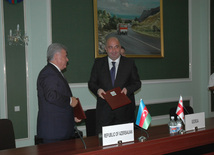 Coordination council holds meeting to open Baku-Tbilisi-Kars railway, Azerbaijani Transport Minister Ziya Mammadov, Baku, Azerbaijan, Aug.3, 2010